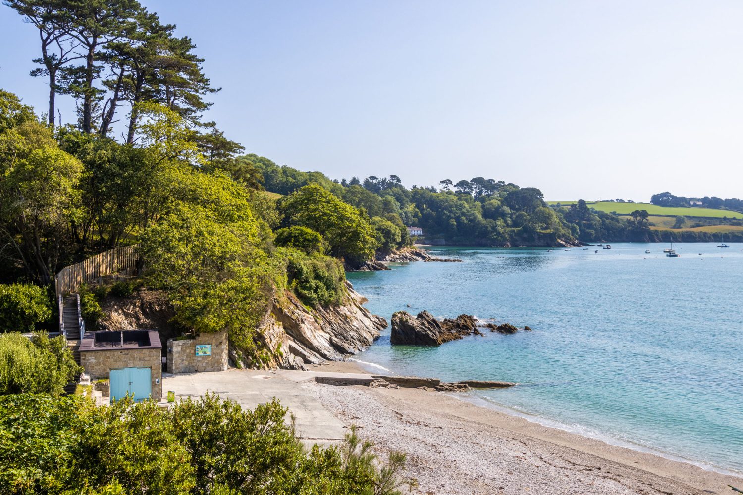 Trebah beach