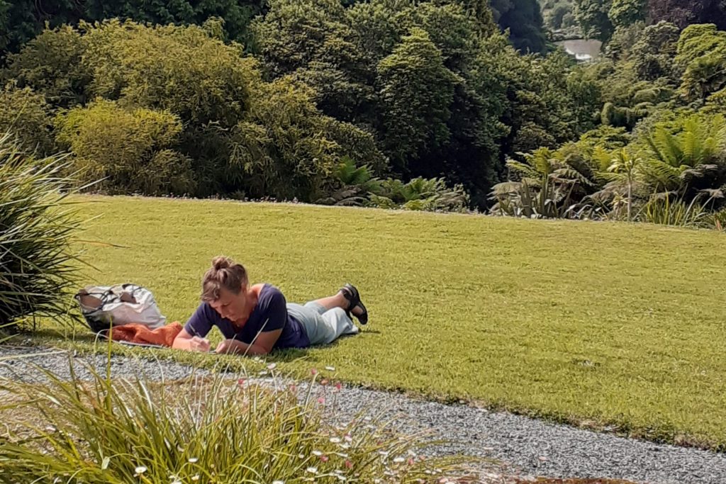 Writing workshop at Trebah