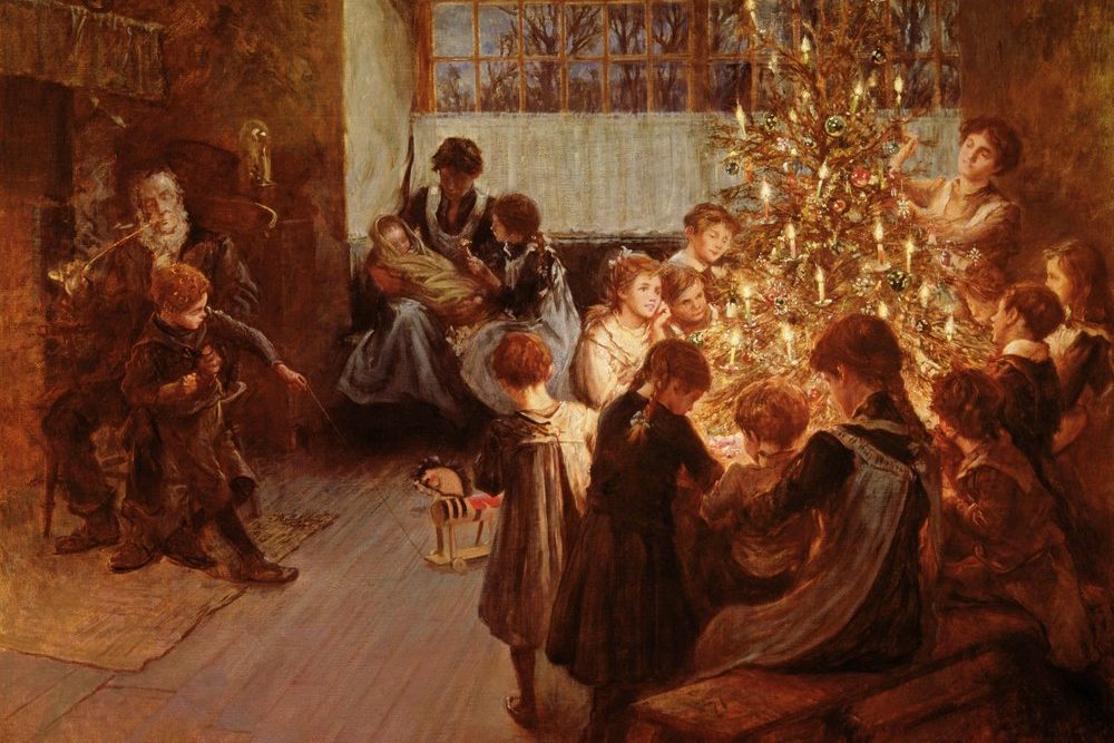 The Christmas Tree by Albert Chevallier Tayler