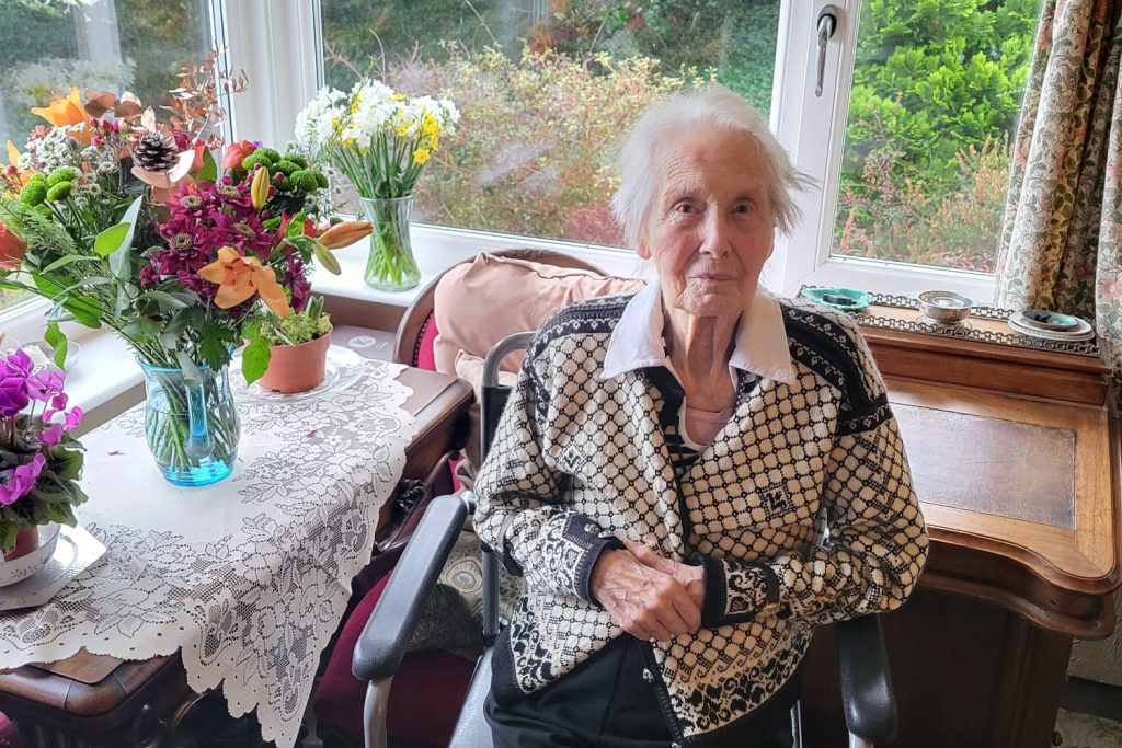Centenarian Sylvia Weatherhead