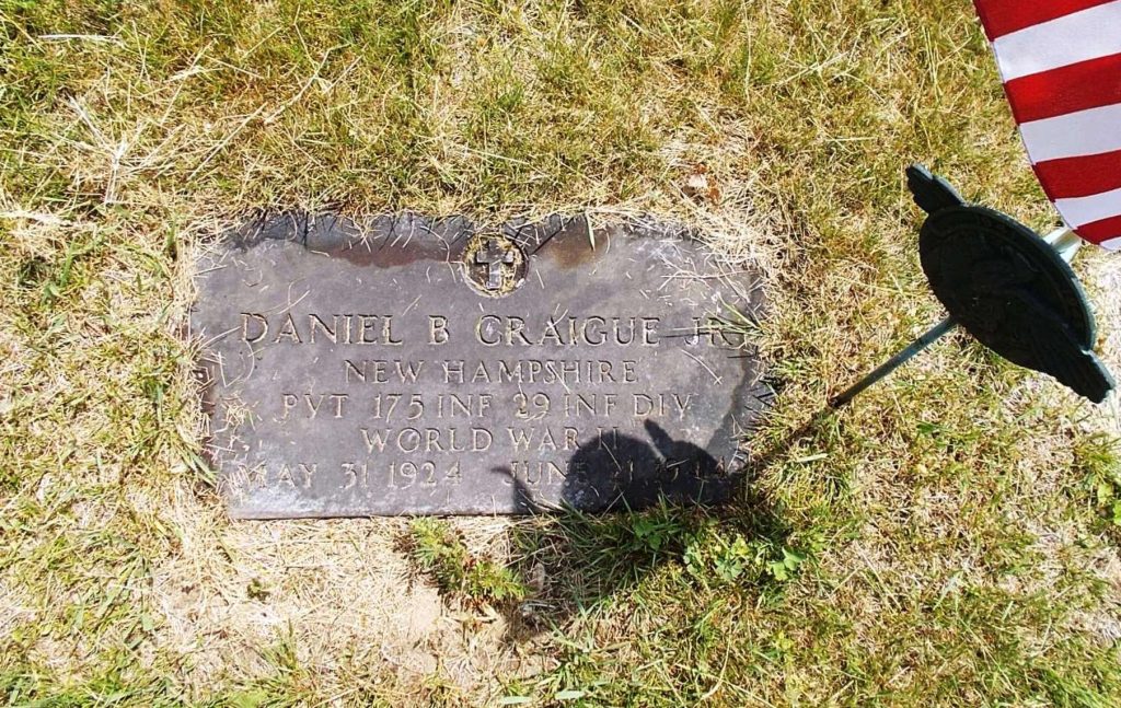 Dainel B. Craigue Jr's grave