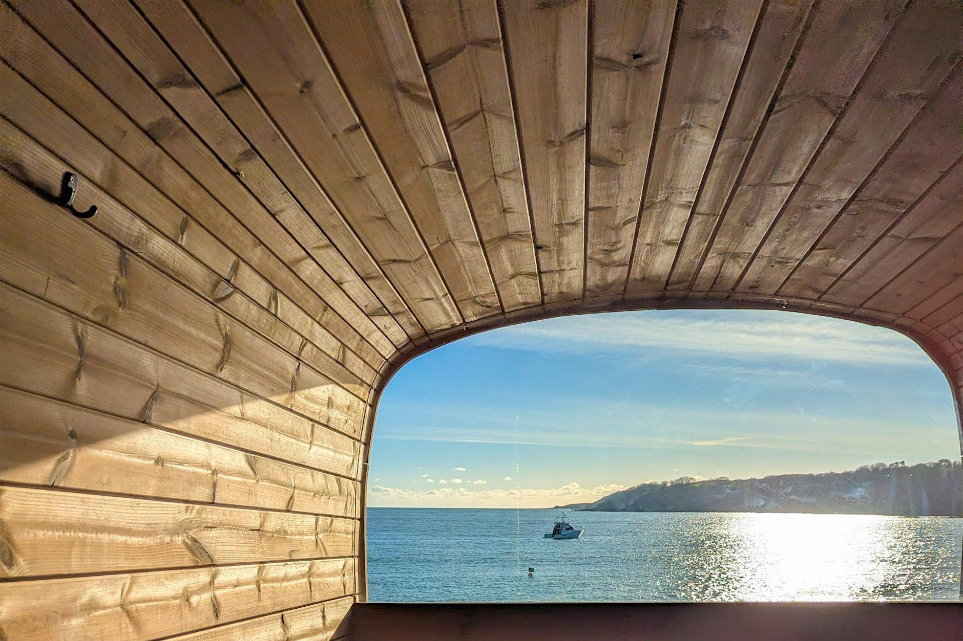 sauna at the beach