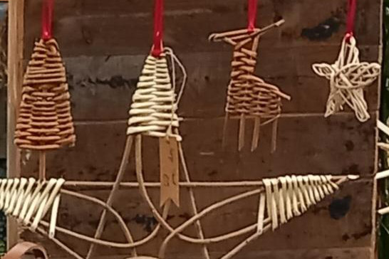 Willow christmas decorations