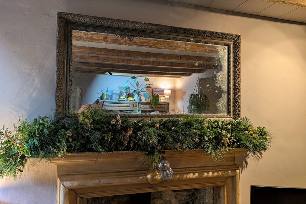 Festive mantlepiece