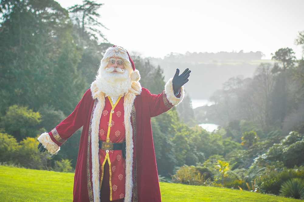 Santa at trebah garden